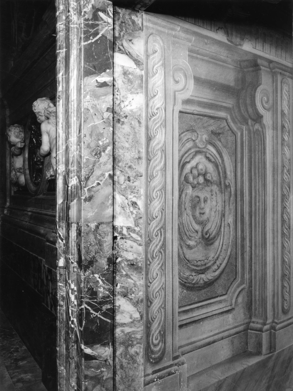 Finte architetture con grottesche - Firenze, attribuito